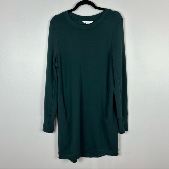 Athleta Teal Long Sleeve Tunic Dress Size Medium - Picture 2 of 11